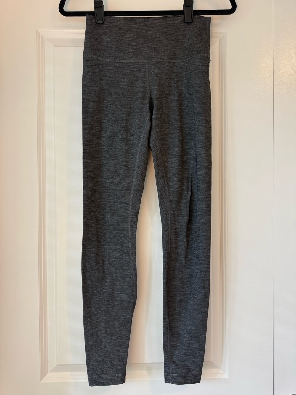Lululemon Wunder Under High-Rise Brushed Full-On Luxtreme Heathered Black Size 6